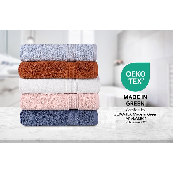 A1HC Bath Towel Sets, 100% Ring Spun Cotton, Zero Twist